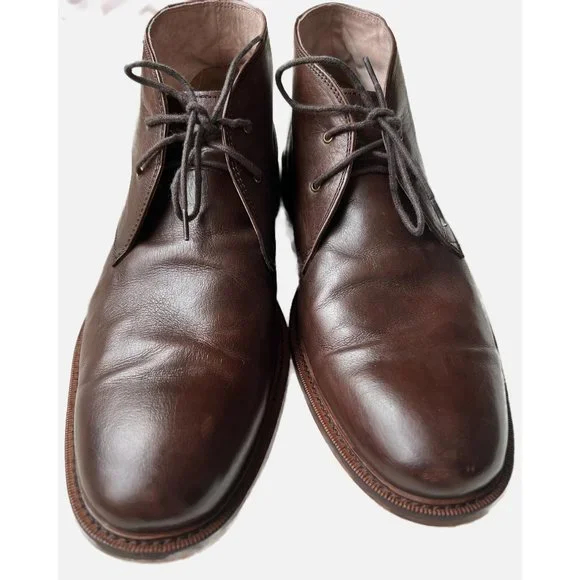 Banana Republic Leather Chukka Boot, Brown, Size 12 - Picture 3 of 12